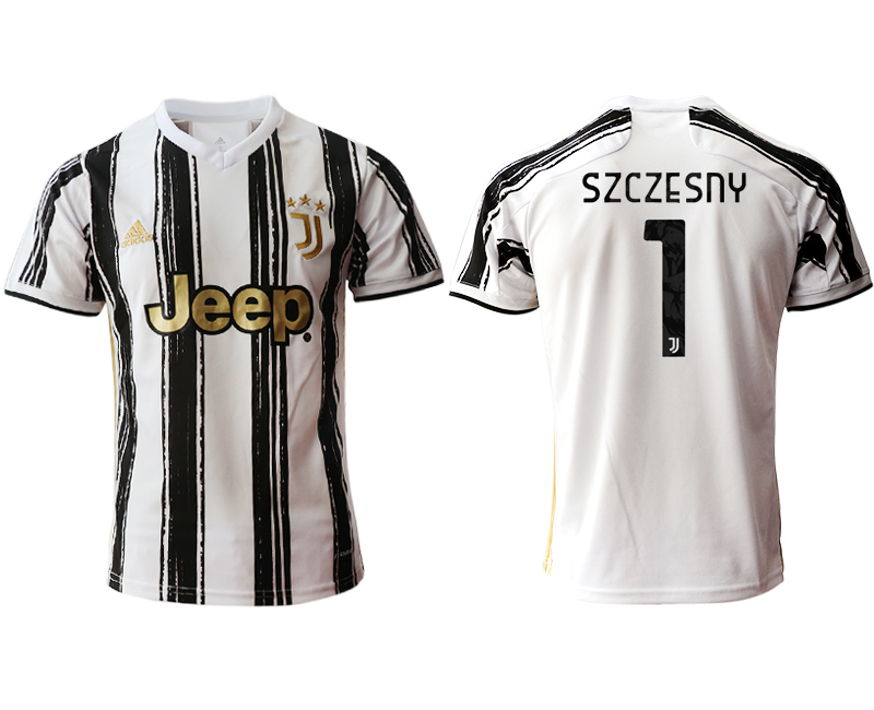 Men 2020-2021 club Juventus home aaa version #1 white Soccer Jerseys->juventus jersey->Soccer Club Jersey